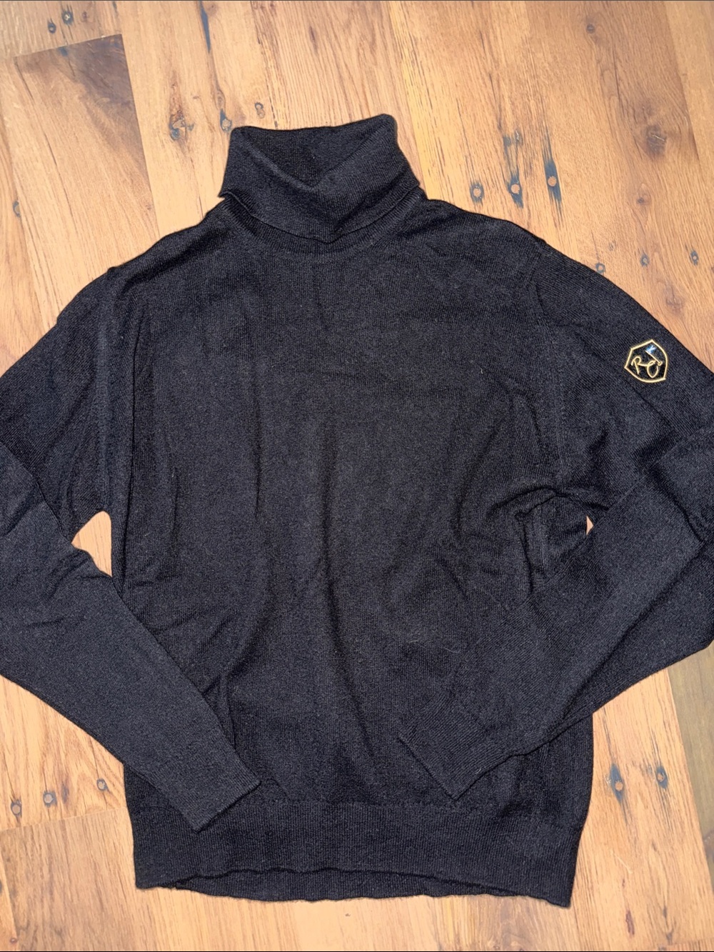 NEW Black Cashmere Turtleneck Sweater 6
